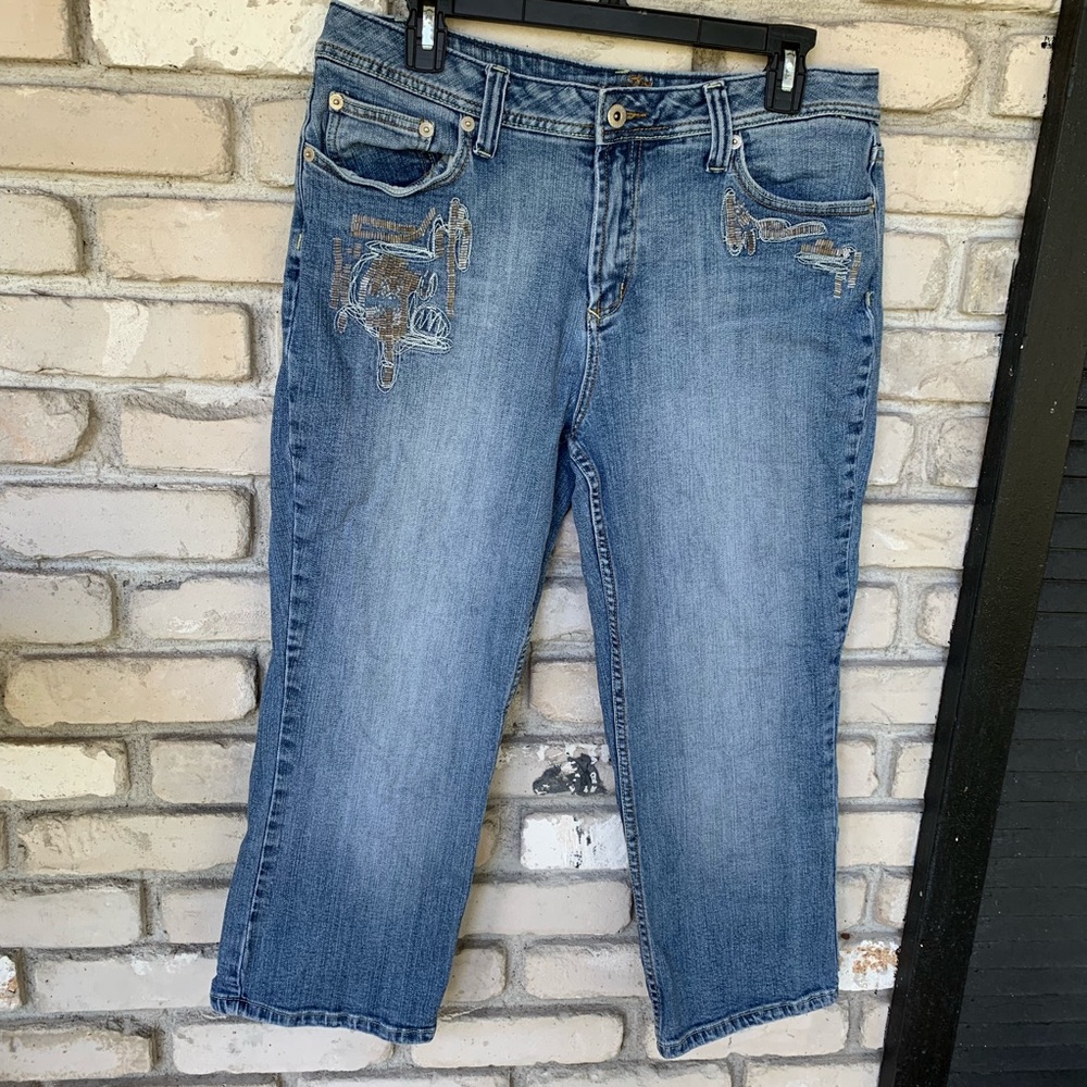 Patricia K crop jeans 98% cotton 2% spandex